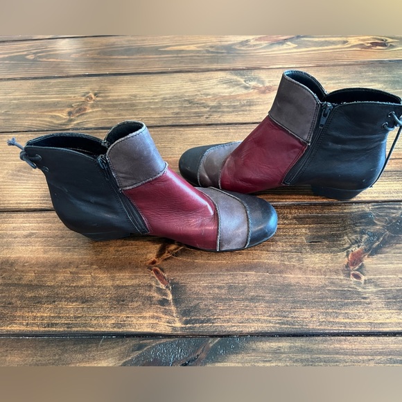 Remonte Dorndorf vintage women’s patchwork ankle boots size 41, size 10, GUC - Picture 2 of 7